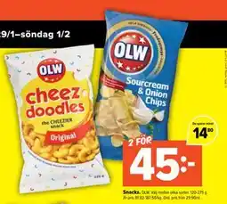 Coop Extra Snacks erbjuda