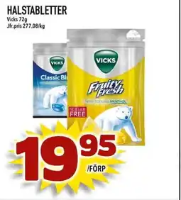 Din Mat VICKS Halstabletter erbjuda