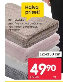 Rusta Pläd Hedda erbjuda