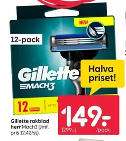 Rusta Gillette rakblad herr erbjuda
