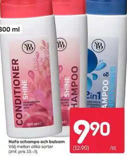 Rusta NoFo schampo och balsam erbjuda