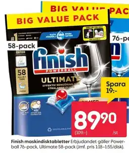 Rusta Finish maskindisktabletter erbjuda