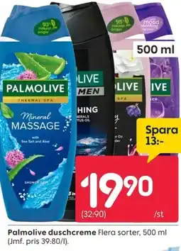 Rusta Palmolive duschcreme erbjuda