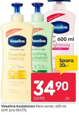 Rusta Vaseline bodylotion erbjuda