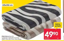 Rusta Pläd Zebra erbjuda