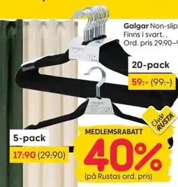 Rusta Galgar erbjuda