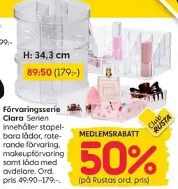 Rusta Förvaringsserie Clara erbjuda