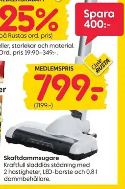 Rusta Skaftdammsugare erbjuda