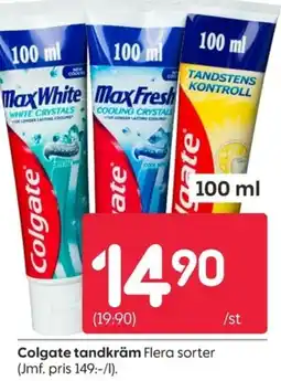 Rusta Colgate tandkräm erbjuda