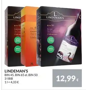 Nielsen Discount LINDEMAN’S, EUR 12.99 erbjuda