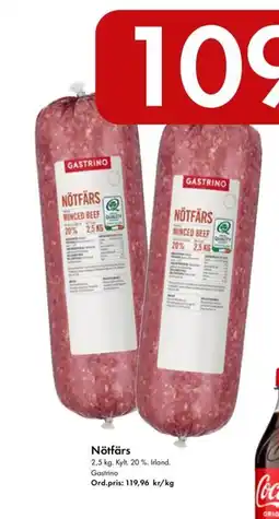 Snabbgross GASTRINO Nötfärs erbjuda