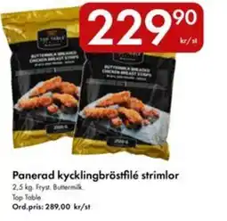 Snabbgross Panerad kycklingbröstfilé strimlor erbjuda