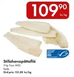 Snabbgross Stillahavsspättafilé erbjuda