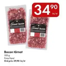 Snabbgross Bacon tärnat erbjuda