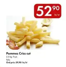 Snabbgross Pommes Criss cut erbjuda