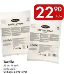 Snabbgross Santa Maria Tortilla erbjuda