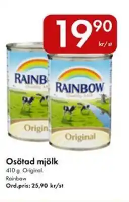 Snabbgross Rainbow Osötad mjölk erbjuda