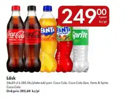Snabbgross Coca Cola, Coca Cola Zero, Fanta & Sprite Läsk erbjuda