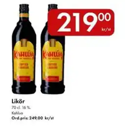 Snabbgross KAHLUA Likör erbjuda