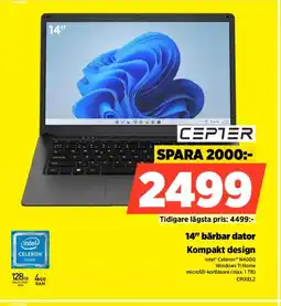Power CEPTER 14" bärbar dator CPIXEL2 erbjuda