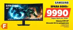 Power SAMSUNG Odyssey G75F 40" LS40FG756EUXE erbjuda