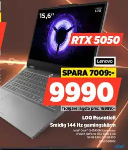 Power Lenovo LOQ Essentiell 83SC001BMX erbjuda