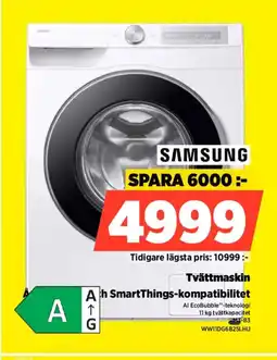 Power SAMSUNG Tvättmaskin WW11DG6B25LHU erbjuda