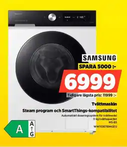 Power SAMSUNG Tvättmaskin WW11DB7B94GEU erbjuda