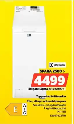 Power Electrolux Toppmatad tvättmaskin EW6T4227R1 erbjuda