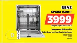 Power SENZ Integrerad diskmaskin SD6044DI erbjuda