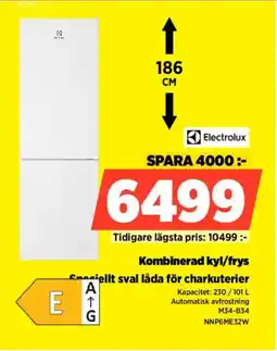 Power Electrolux Kombinerad kyl/frys NNP6ME32W erbjuda