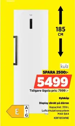 Power Kulz Kylskåp KRF185WNE erbjuda