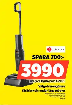 Power Roborock Våtgolvsrengörare RRF25BK erbjuda