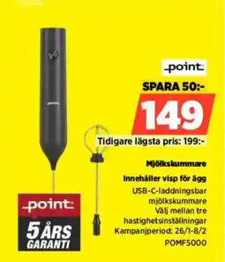 Power Point Mjölkskummare POMF5000 erbjuda