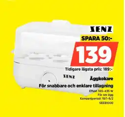 Power SENZ Äggkokare SEEB1000 erbjuda