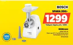 Power BOSCH Köttkvarn MFW2510W erbjuda
