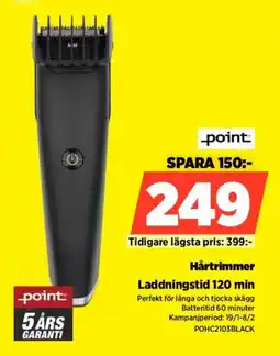 Power Point Hårtrimmer POHC2103BLACK erbjuda
