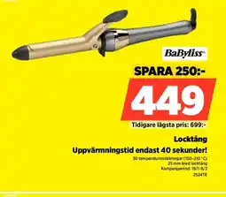 Power BaByliss Locktång 2524TE erbjuda