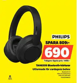 Power PHILIPS TAH6509 Bluetooth-hörlurar erbjuda