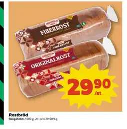 Coop Skogaholm Rostbröd erbjuda
