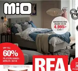 Mio KONTINENTALSÄNG MILANO 120 CM erbjuda