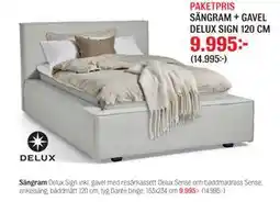 Mio PAKETPRIS SÄNGRAM + GAVEL DELUX SIGN 120 CM erbjuda