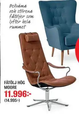 Mio FÅTÖLJ HÖG MOORE erbjuda