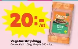 Stora Coop Vegetariskt pålägg erbjuda