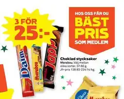 Stora Coop Choklad stycksaker erbjuda