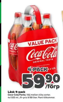 Stora Coop Läsk 4-pack erbjuda
