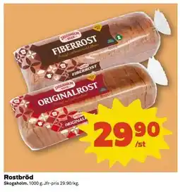 Coop Rostbröd erbjuda