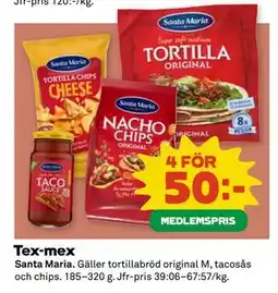 Coop Tex-mex, Medlemspris erbjuda