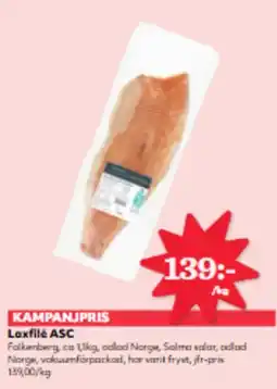Hemköp Laxfilé ASC erbjuda