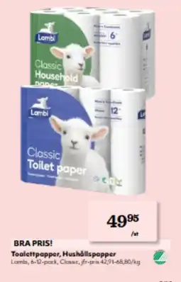 Hemköp Toalettpapper, Hushållspapper erbjuda